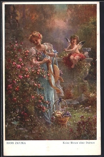 Carte postale artiste hans - carte,