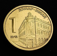 1 Dinar 2013 Serbie
