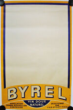 Affiche BYREL VIN DOUX NATUREL