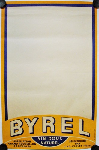 Affiche byrel vin doux naturel - byrel,