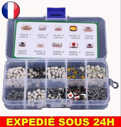 250 pcs boite bouton - 250,
