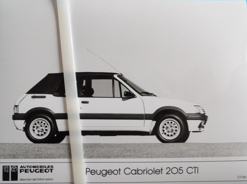 Photo presse peugeot - photo, 205