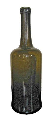 Bouteille verre soufflé - , à