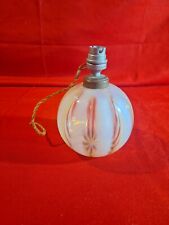 Magnifique Petit Pied De Lampe Boule En Verre Chevet Bureau Allemagne Art Deco 