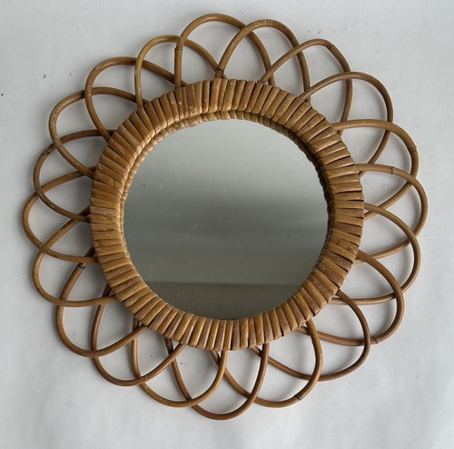Ancien miroir soleil mural - , en