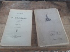2 livres Archéologie Religieuse de Mallet ancien grenier