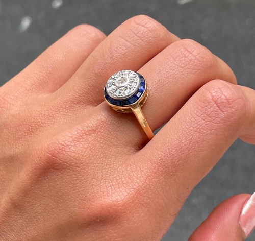 Bague jaune k et - or,