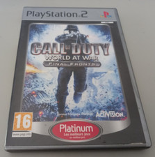Jeu PS2 "Call of Duty World at War Final Fronts" complet en boîte PAL (N°7888S)