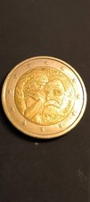 Pièce de monnaie commémorative 2 euros Auguste Rodin 2017 qualité SUP nettoyée.