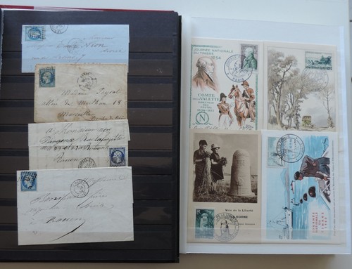 Timbres france sur lettres - france,