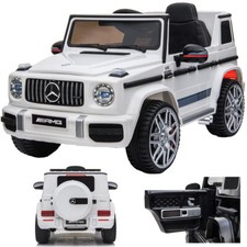 Mercedes-Benz G 63 G63 AMG V8 Biturbo Voiture Enfants Véhicule Électrique Blanc