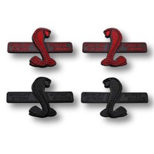 2PCS Pour Ford Shelby Mustang GT500 Arrière latéral Door Emblems Ornaments logo
