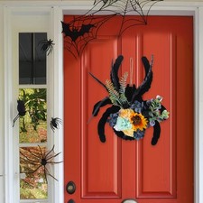 d'Halloween rustique pour porte d'entrée, décoration pour