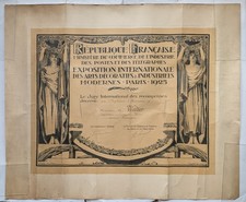 Diplôme d'Honneur décerné