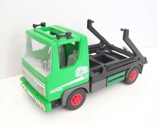 PLAYMOBIL (Q3203) CHANTIER - Camion Benne Container Vert PM7482 3318 A Complèter
