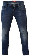 D555 Hommes '' S Grand Jambe Coupe Fuseau Stretch Jean En Gris Foncé Taille