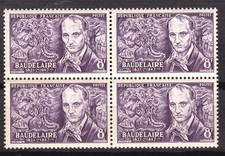 TIMBRE 1951 FRANCE POETE N°