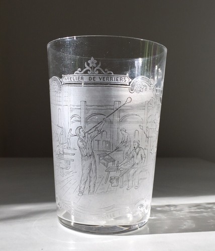 Ancien gobelet cristal saint - gobelet,