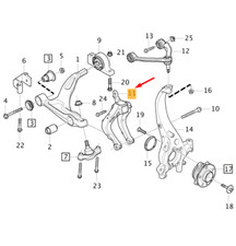 Fourche à suspension avant gauche VOLVO V60 MK2 31476122 NOUVEAU ORIGINE
