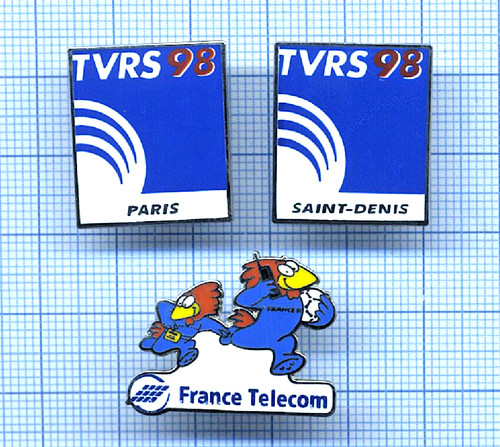 Pin france tvrs - 98, paris