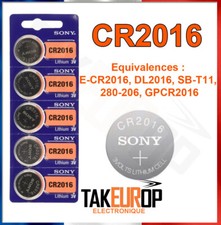 Pile CR2016 Lithium 3V SONY