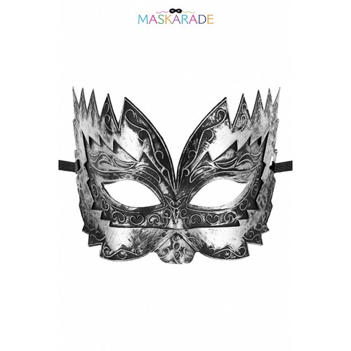 Masque semi rigide argenté - masque,