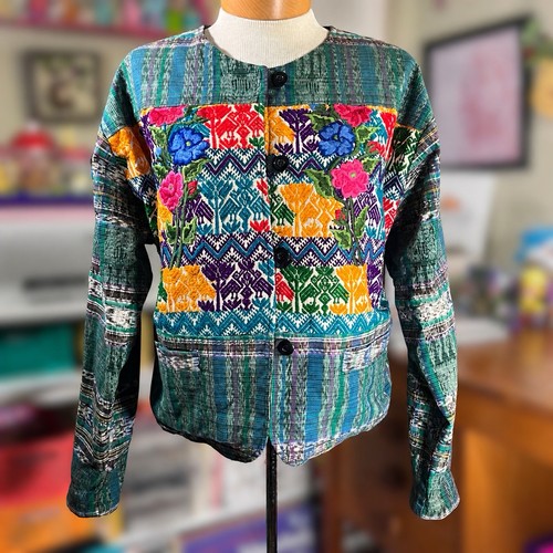 Vtg guatemalan woven jaspe - guatemalan,