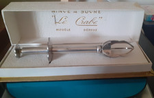 Pince à sucre vintage " LE CRABE" en métal argenté, avec sa boite .