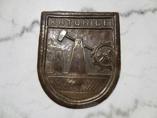 ancienne plaque en métal mine