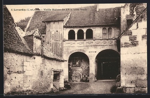 Cpa lavardin vieille - vieille, maison