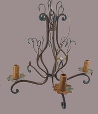 Armature de lustre en fer