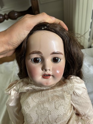 Poupée ancienne jumeau bru - poupée,