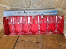 6 VERRES A PIED CRISTAL