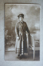 Carte photo ww1 femme - , en