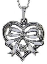 925 Sterling Silver Heart with