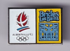 RARE PINS PIN'S .. OLYMPIQUE OLYMPIC ALBERTVILLE 92 SITE BRIDES LES BAINS ~25