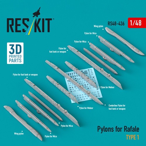 Pylons for rafale type 3d - rafale, 1