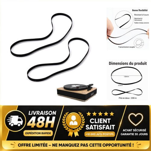 Courroie platine vinyle 200 - , mm