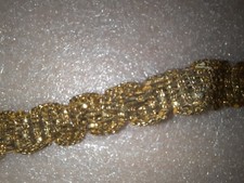 13 RUBAN GALON ANCIEN FIL OR