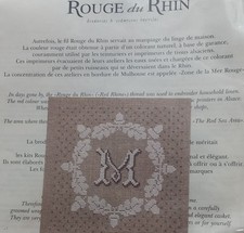 GRILLE POINT DE CROIX ROUGE DU