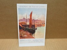 GRANVILLE (50) carte postale illustrée  affiche Chemins de fer de l'Etat