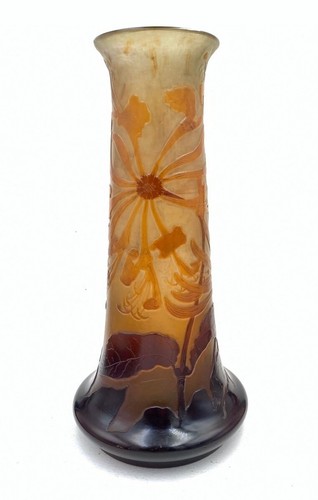 Gallé vase décor - décor, des