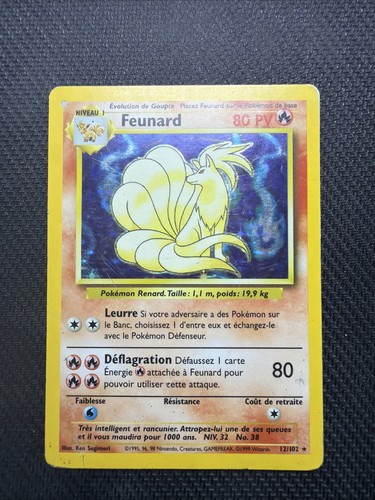 Carte pokémon feunard 102 - carte,