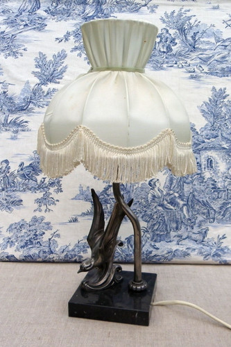 Lampe chevet vintage pied - lampe,