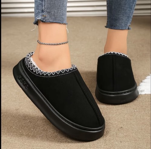 Chaussons confortable noir - chaussons,