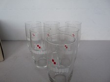Lot de 6 anciens Verres à bière Kronenbourg 25 cl forme baril