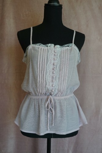 Papaya dusty pink lace trim - papaya,