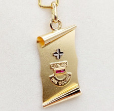 Pendentif médaille d'amour or