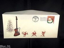 ENVELOPPE TIMBREE 1er jour GUITARE GIBSON FIREBIRD