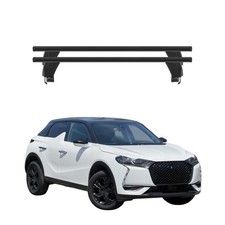 Menabo Barres de toit Transversales pour DS3 Crossback 2018-2025 Noir ABE 2x